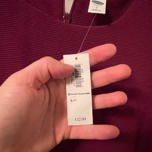 Fit and flare cranberry colored dress